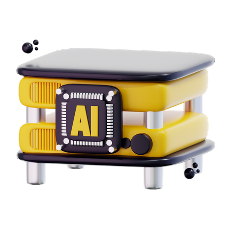 Serveur IA  3D Icon