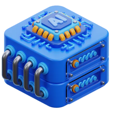 Serveur IA  3D Icon