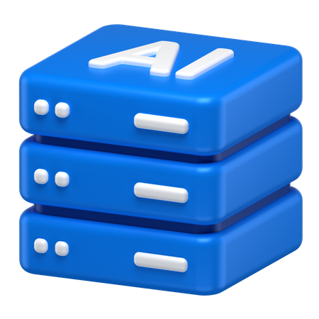 Serveur IA  3D Icon