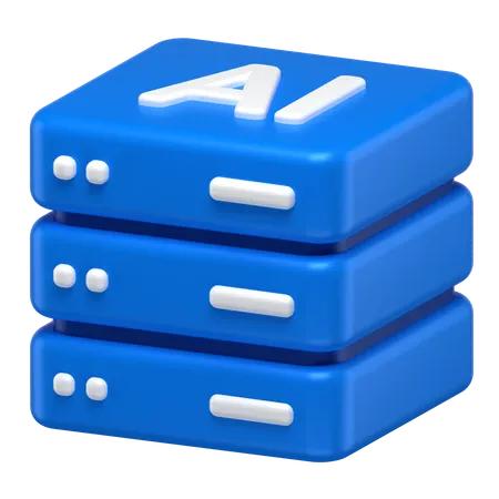 Serveur IA  3D Icon