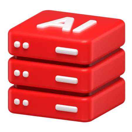 Serveur IA  3D Icon