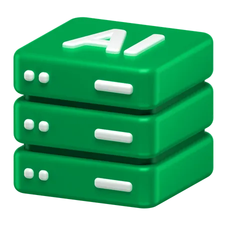 Serveur IA  3D Icon