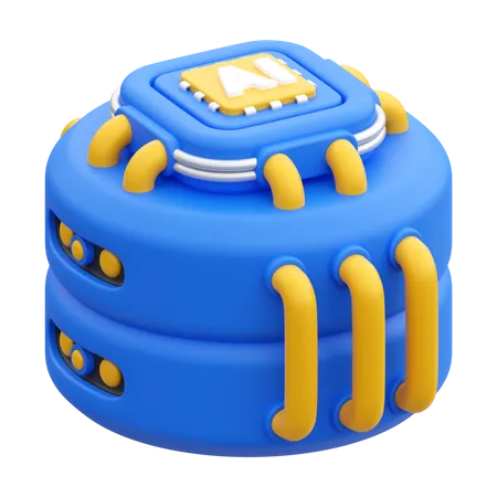 Serveur IA  3D Icon