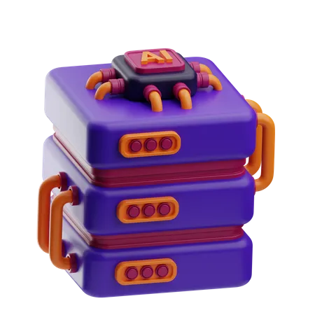 Serveur IA  3D Icon