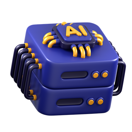 Serveur IA  3D Icon