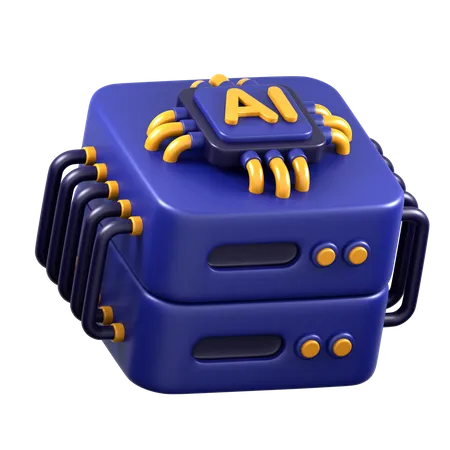 Serveur IA  3D Icon