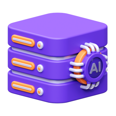 Serveur IA  3D Icon