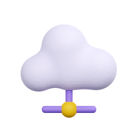 Serveur Cloud  3D Icon