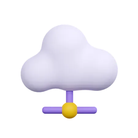 Serveur Cloud  3D Icon