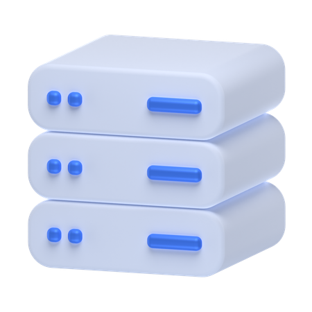 Serveur Cloud  3D Icon