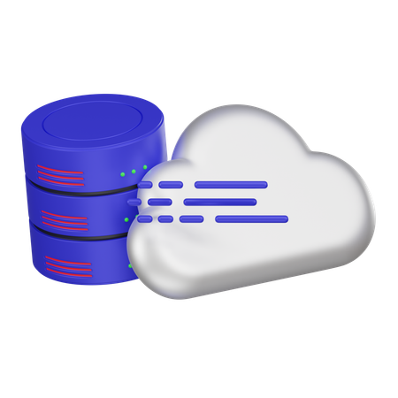 Serveur Cloud  3D Icon