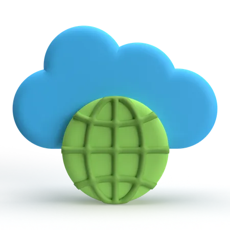 Serveur Cloud  3D Icon