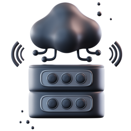 Serveur Cloud  3D Icon