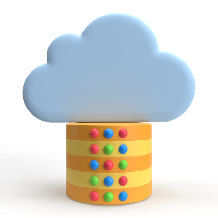 Serveur Cloud  3D Icon