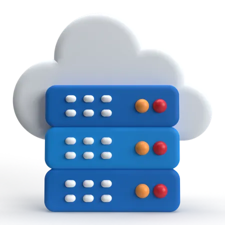 Serveur Cloud  3D Icon