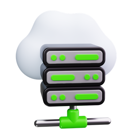 Serveur Cloud  3D Icon