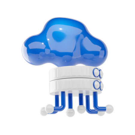 Serveur Cloud  3D Icon