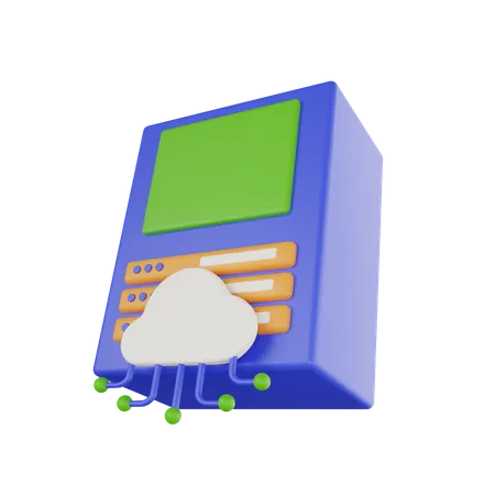 Serveur Cloud  3D Icon