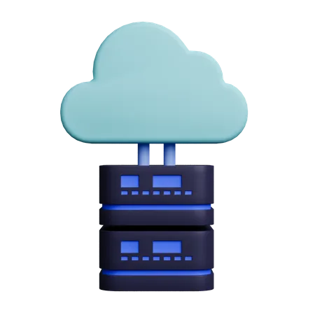 Serveur Cloud  3D Icon