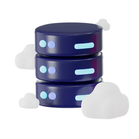 Serveur Cloud  3D Icon