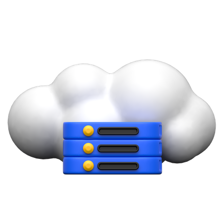 Serveur Cloud  3D Icon