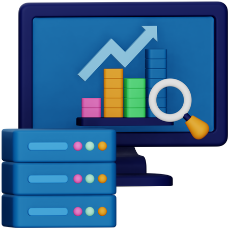 Analyse des données du serveur  3D Icon