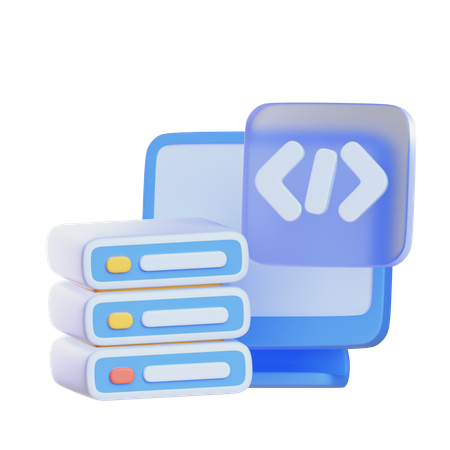 Serveur de base de données  3D Icon