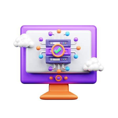 Serveur de base de données  3D Icon