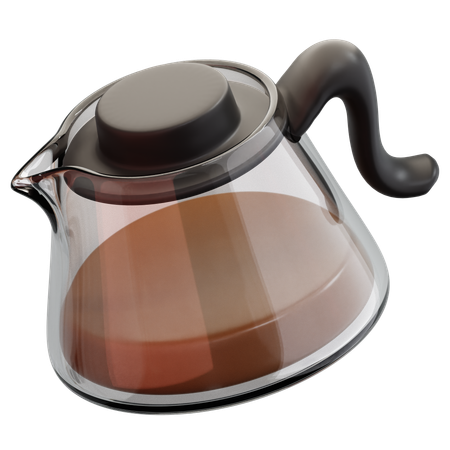 Serveur de cafetière en verre  3D Icon