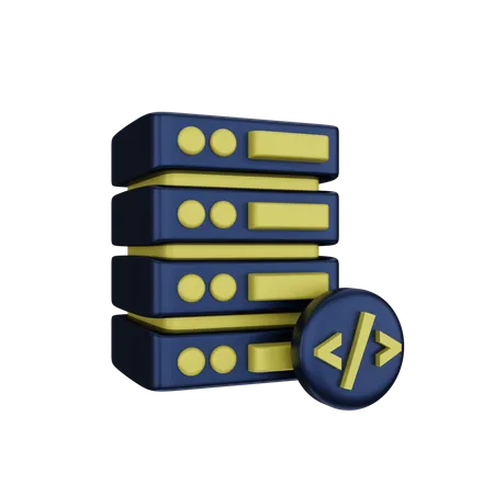 Serveur de codage  3D Icon