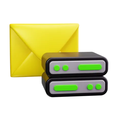 Serveur de messagerie  3D Icon