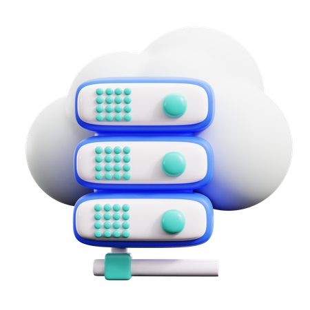 Serveur d'hébergement cloud  3D Icon