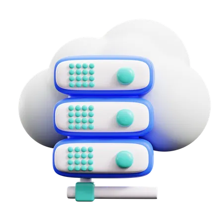 Serveur d'hébergement cloud  3D Icon