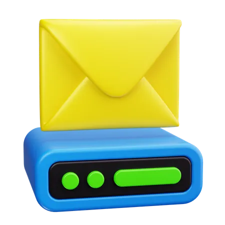 Serveur de messagerie  3D Icon