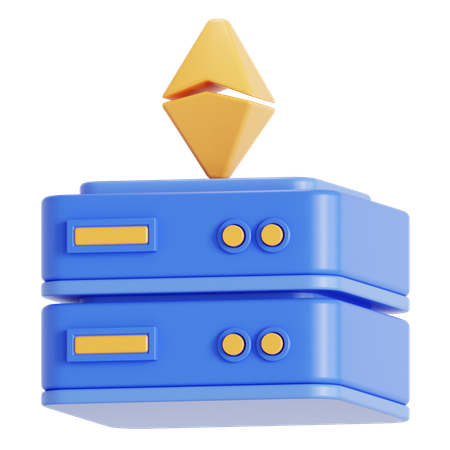 Serveur Ethereum  3D Icon