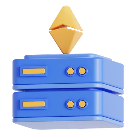 Serveur Ethereum  3D Icon