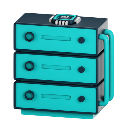 Serveur IA  3D Icon