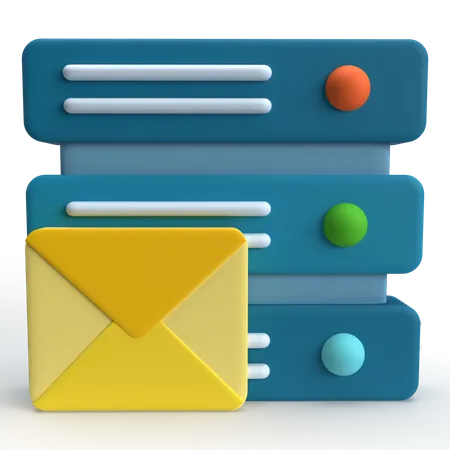 Courrier du serveur  3D Icon