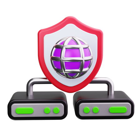 Serveur proxy  3D Icon