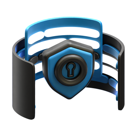 Serveur sécurisé  3D Icon