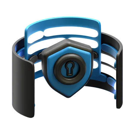 Serveur sécurisé  3D Icon