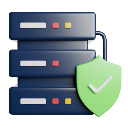 Serveur sécurisé  3D Icon