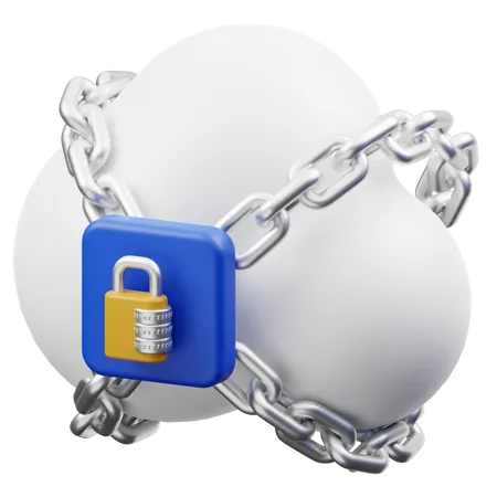 Serveur sécurisé  3D Icon