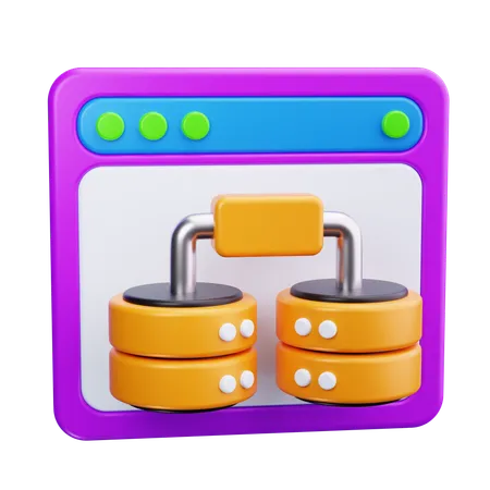 Serveur Web  3D Icon