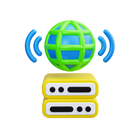 Serveur Web  3D Icon