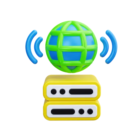 Serveur Web  3D Icon