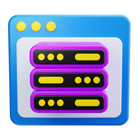 Serveur Web  3D Icon