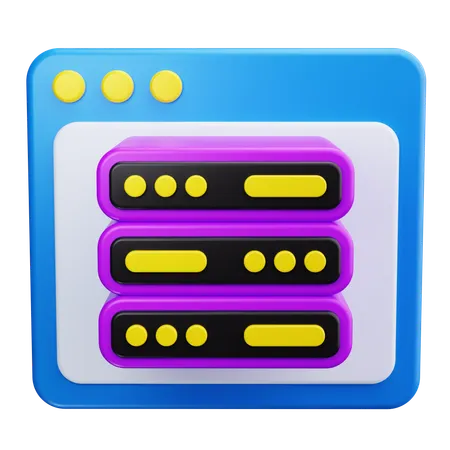 Serveur Web  3D Icon