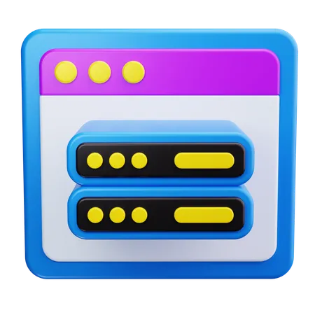 Serveur Web  3D Icon