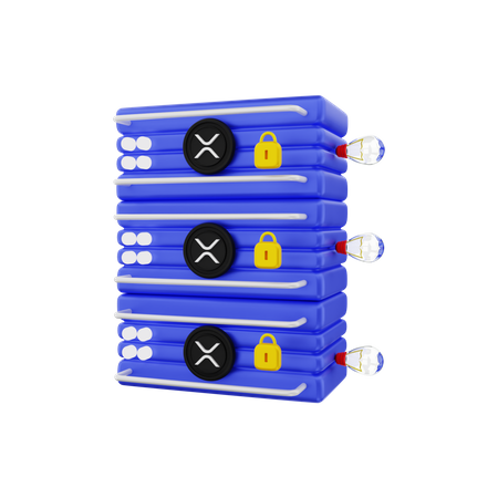 Serveur XRP  3D Illustration